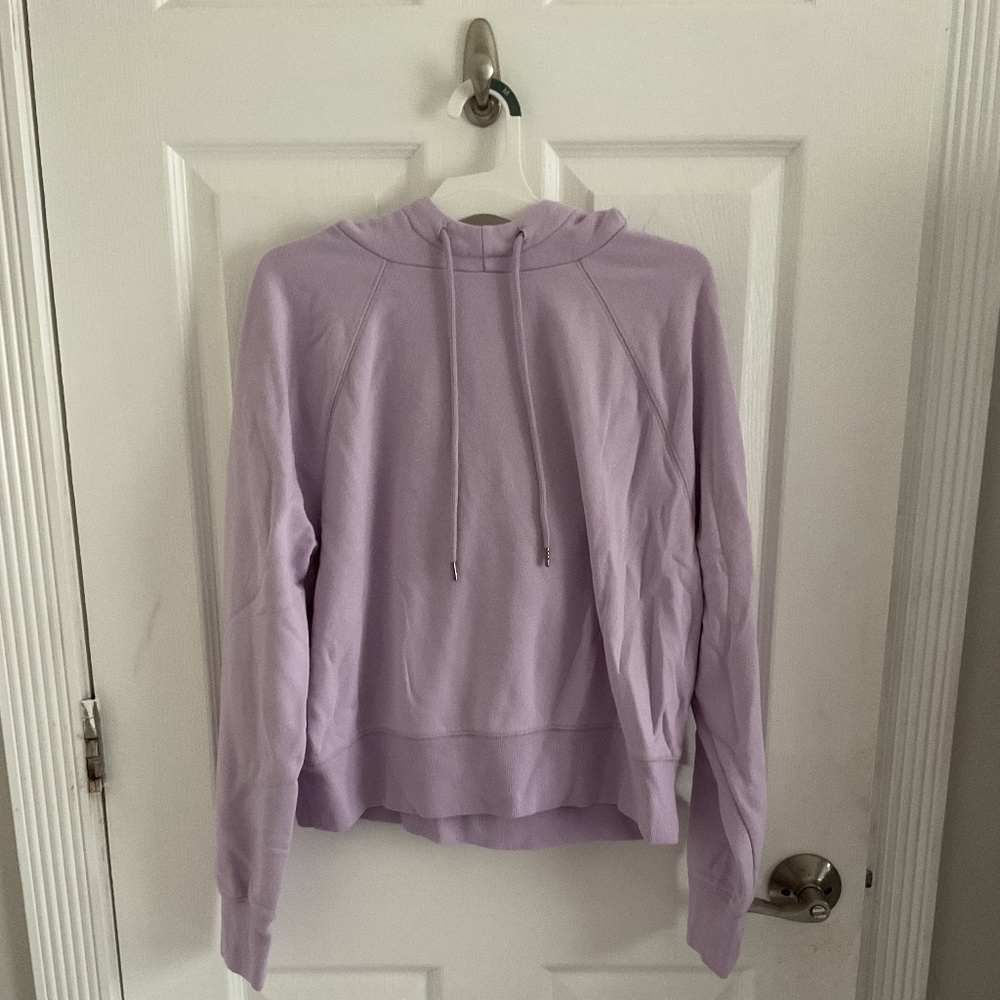 Purple cropped sweatshirt
